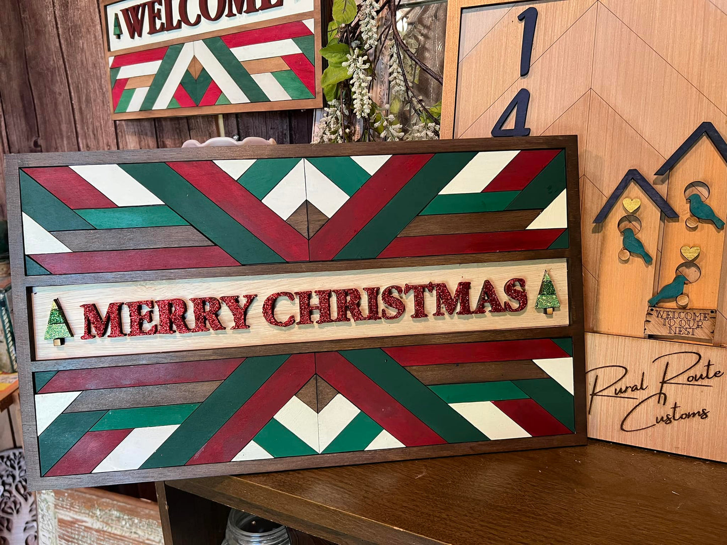 Merry Christmas Barn Quilt
