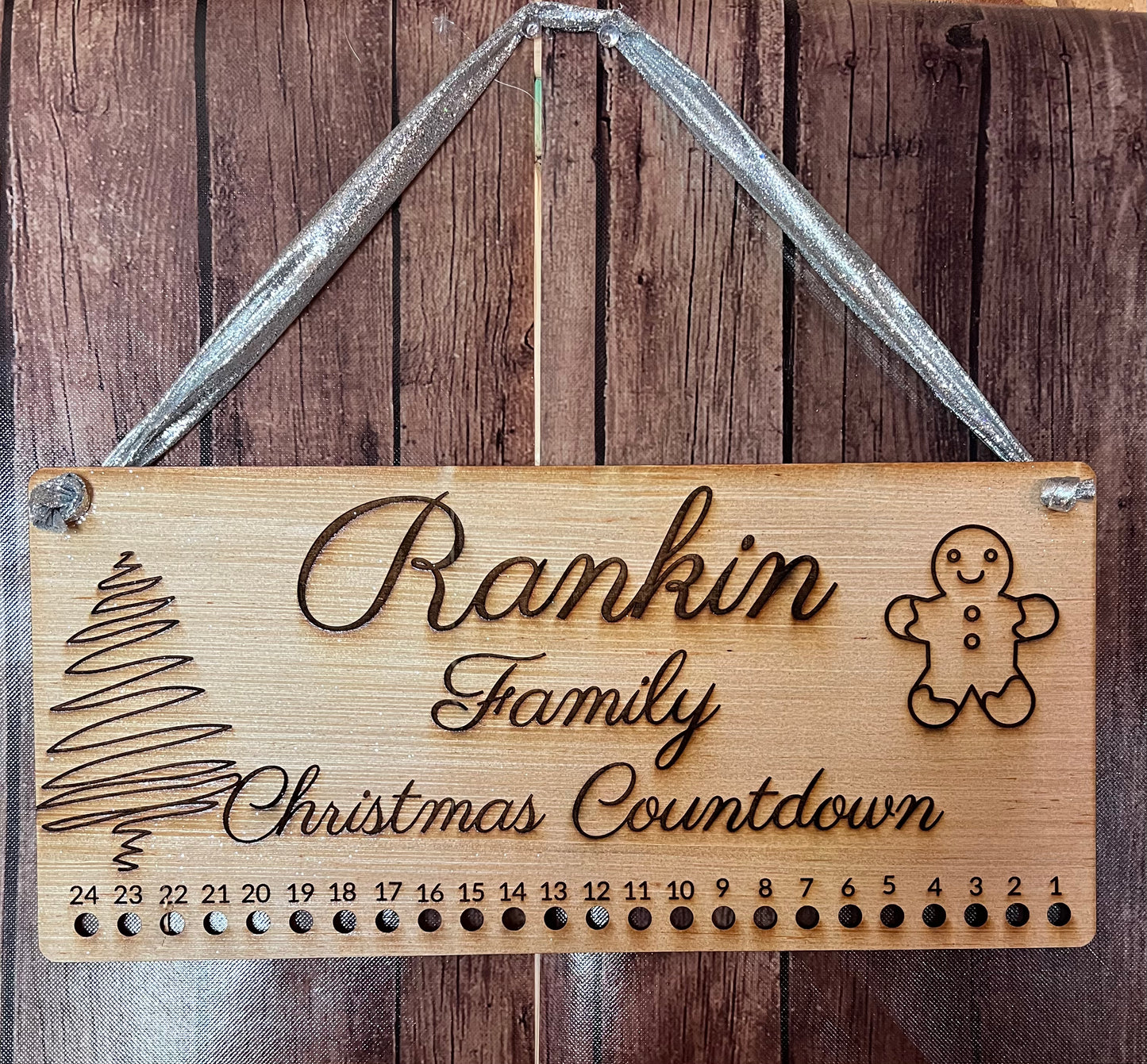 Candy cane Countdown to Christmas